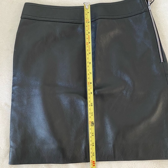 Authentic Saint Laurent black leather mini skirt XS nwt - Picture 4 of 6